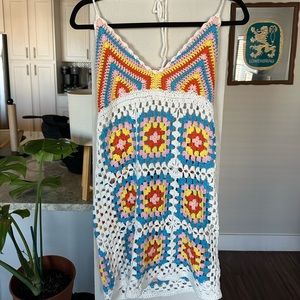 Booho crochet cover up